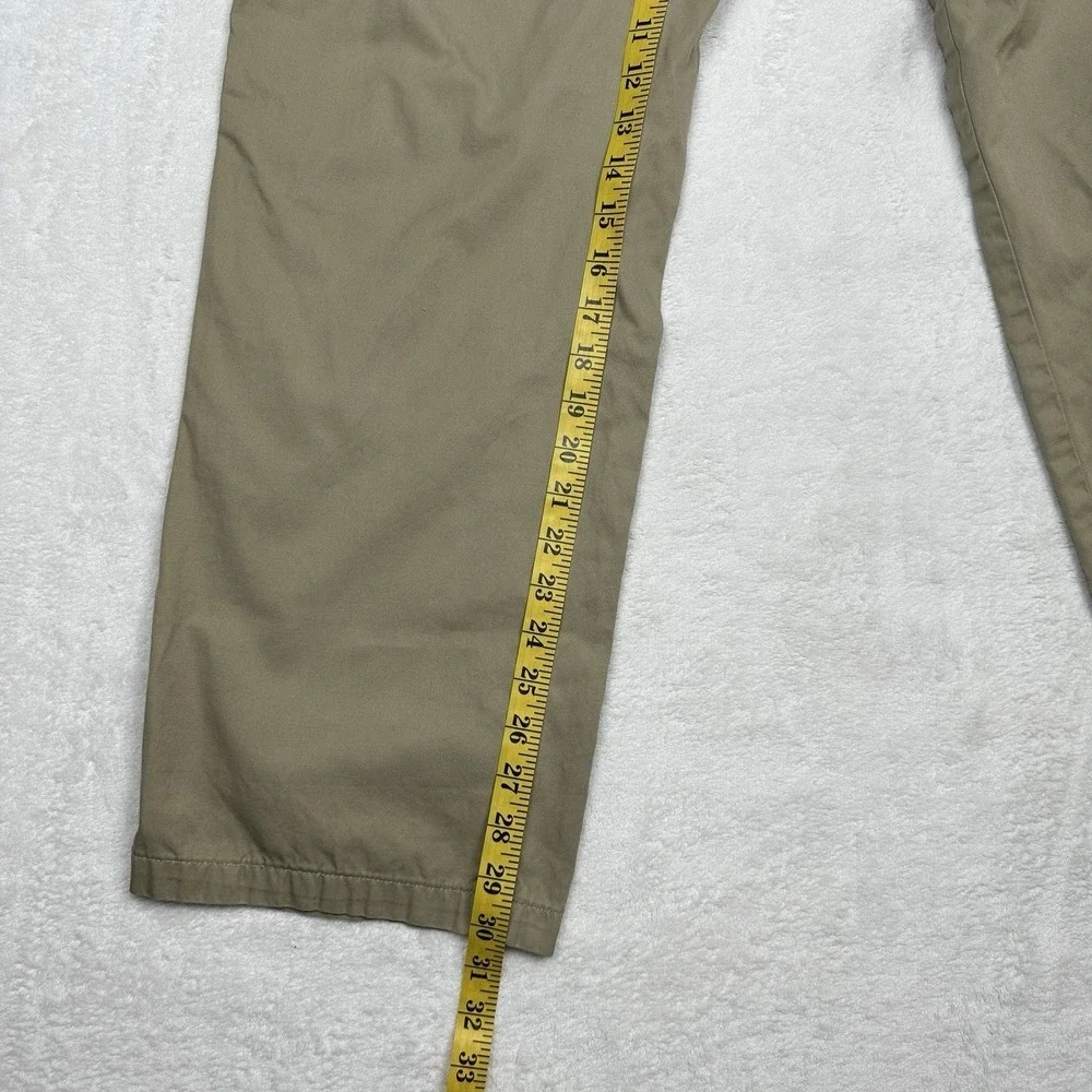Dickies Mens Pleated Front Elastic Waist Khaki Pants‎ Trousers